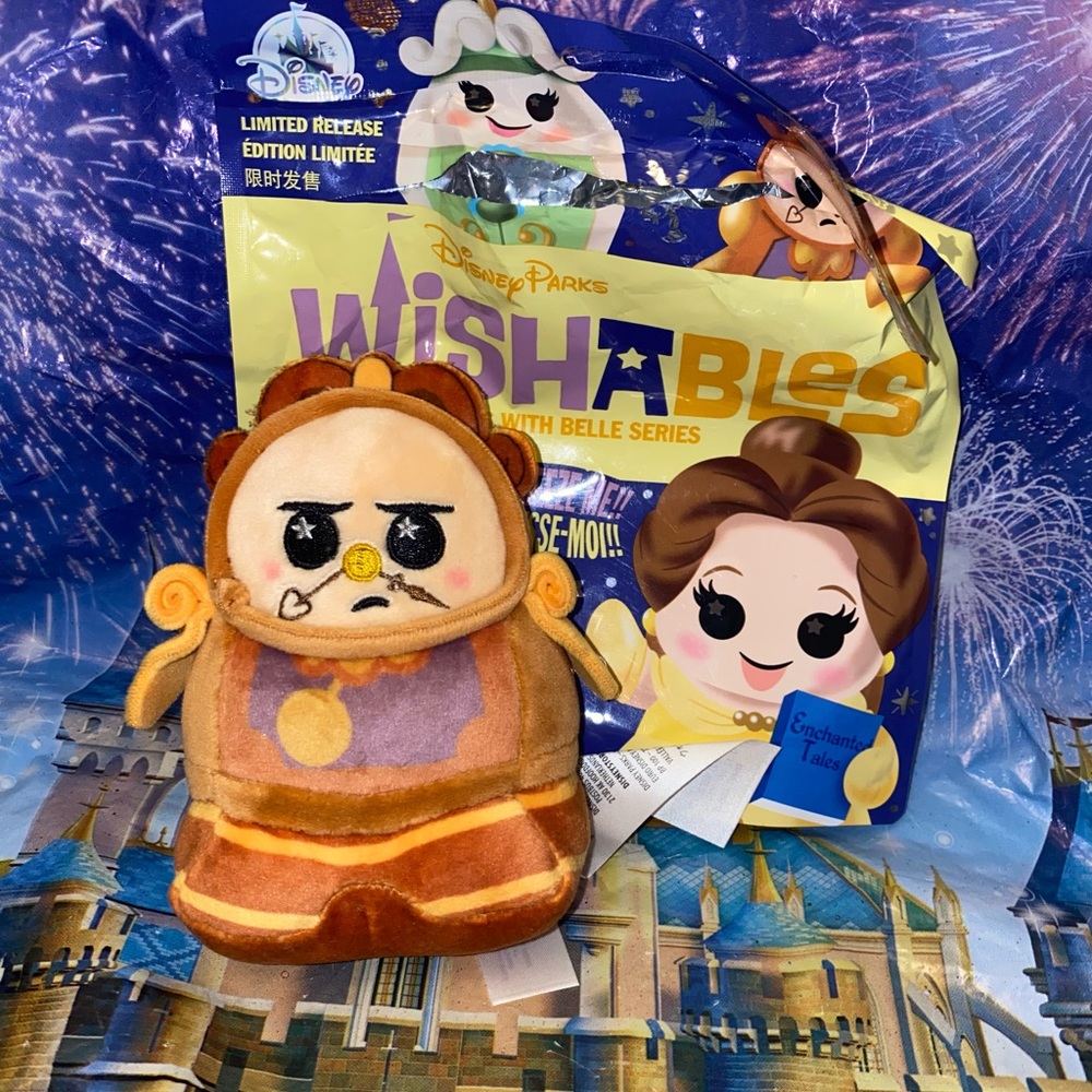 Disney Wishables Enchanted Tales With Belle Mystery Plush - Cogworth